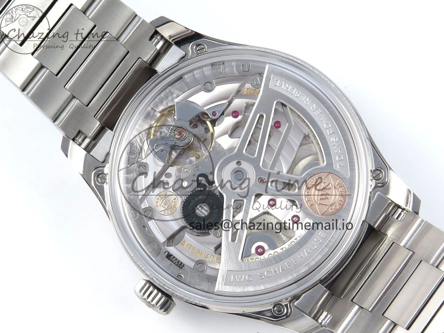 MIROTIME 0202 FashionForward Portugieser Auto IWC0562D APSF 1:1 Best Edition Light Blue Dial on SS Bracelet A 6994